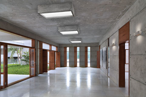 indoor concrete light fittings ceiling