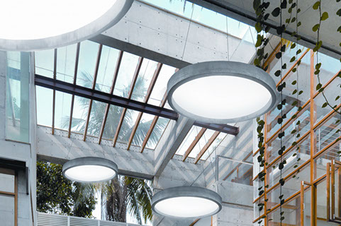 indoor concrete light fittings ceiling