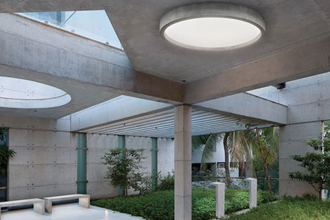 indoor concrete light fittings ceiling