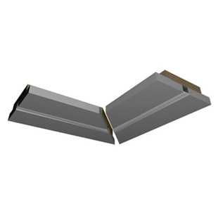 plasterboard luminaire corner section