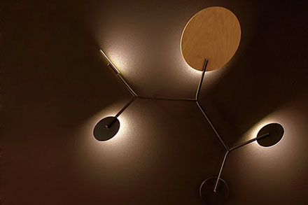 indoor concrete light fittings ceiling