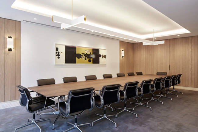 lighting project - meeting room, 25 savile row london