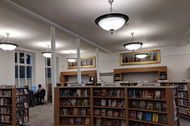 lighting project - decorative pendants, the brassey institute, hastings