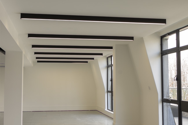 lighting project - meeting room, 25 savile row london