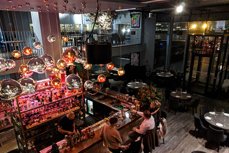 indoor concrete light fittings ceiling