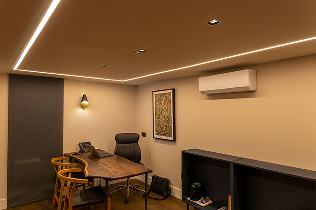 lighting project - meeting room, 25 savile row london