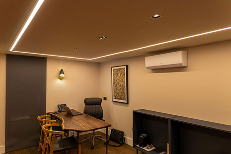 lighting project - meeting room, 25 savile row london