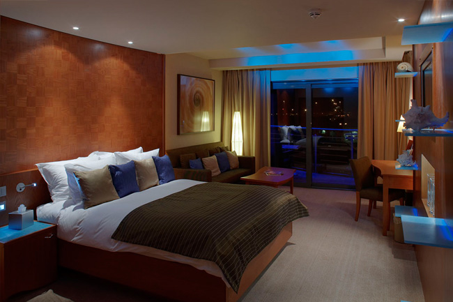 hospitality lighting project - recessed lighting, royal yacht hotel, jersey