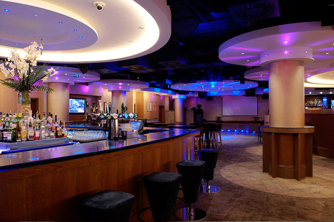 hospitality lighting project - RGB seamless lighting, royal yacht hotel, jersey