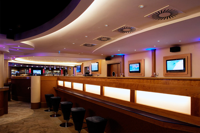 hospitality lighting project - seamless lighting, royal yacht hotel, jersey