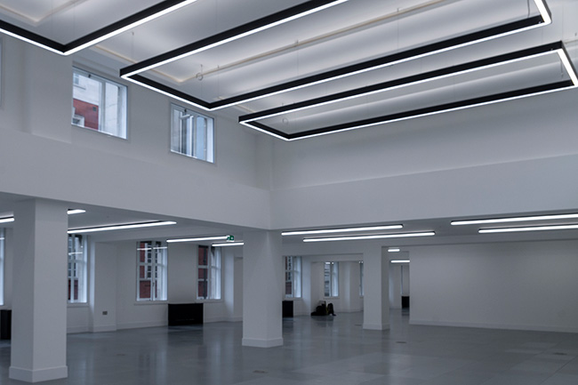 lighting project - meeting room, 25 savile row london