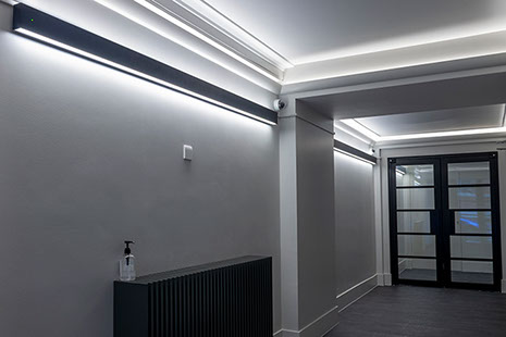lighting project - meeting room, 25 savile row london
